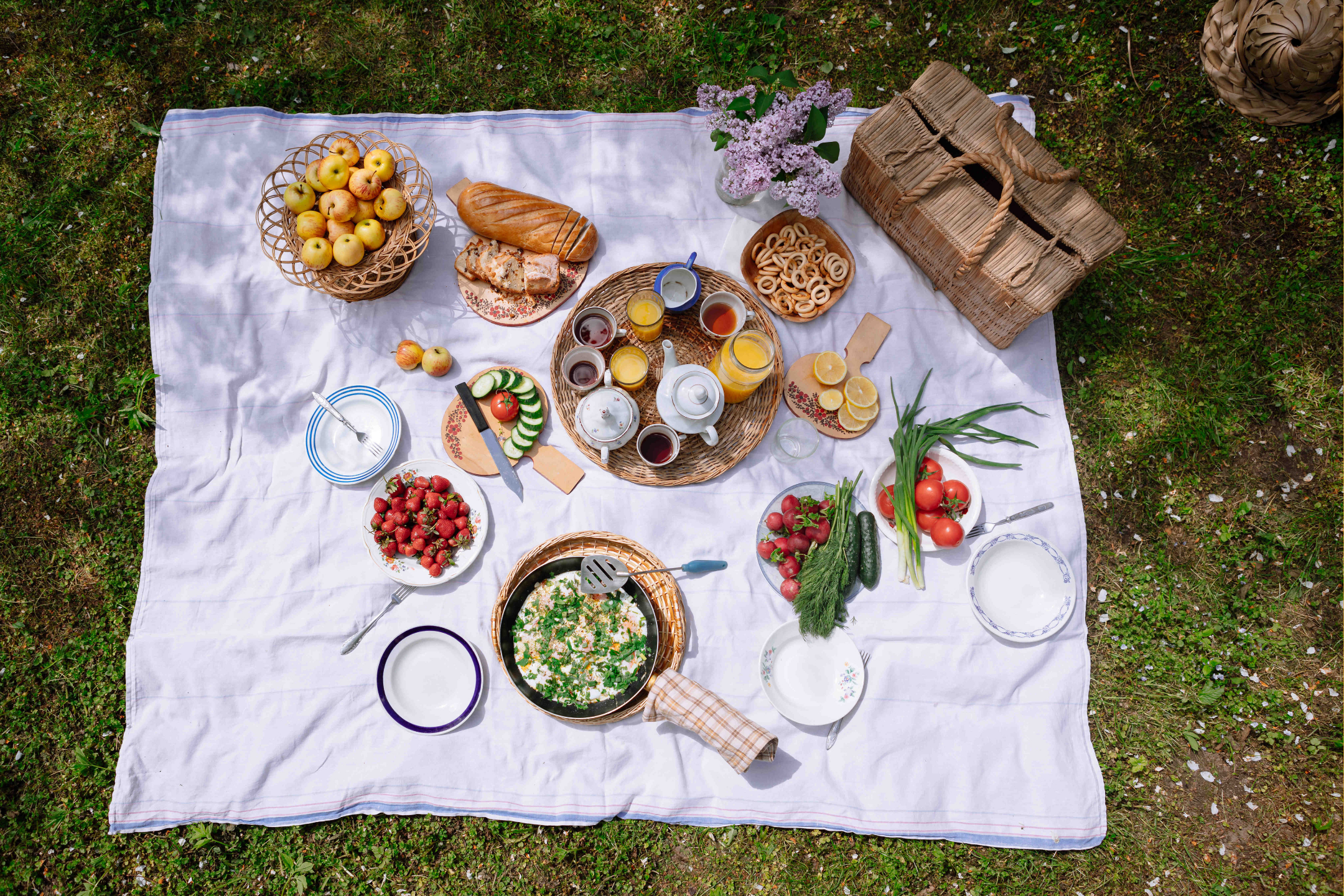 Recepten voor een picknick, met oogst uit je moestuin