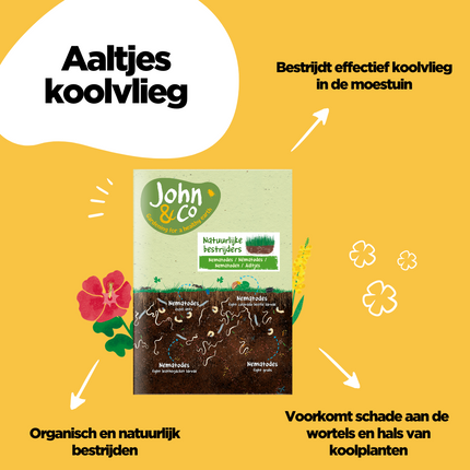 Aaltjes tegen koolvlieg (larven)